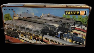 Faller B-180 Train Shed H0 Scale Building Kit Open Box Unbuilt Complete