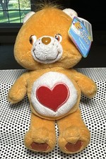 Vintage 2002 Care Bears Tenderheart Bear 8" Orange Bear Plush With Tags