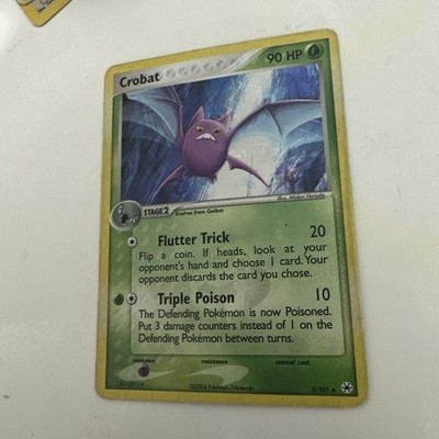 2004 Pokemon EX Hidden Legends #3/101 Crobat Reverse Holo
