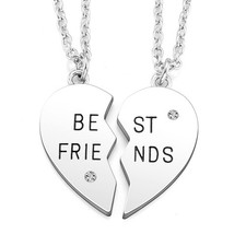 Best Friend BFF Necklace,Friendship Necklaces for 2,Best friend Birthday Gifts f