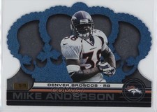 2001 Pacific Crown Royale Platinum Blue 71/75 Mike Anderson #44 a2f
