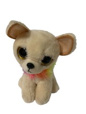 Ty Beanie Boos 2021 6 in Tall Chewy Dog Puppy Chihuahua Beige Plush Stuffed Anim