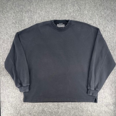 Abercrombie & Fitch Oversized Sweatshirt Mens 2XL Black Soft A&F Essentials