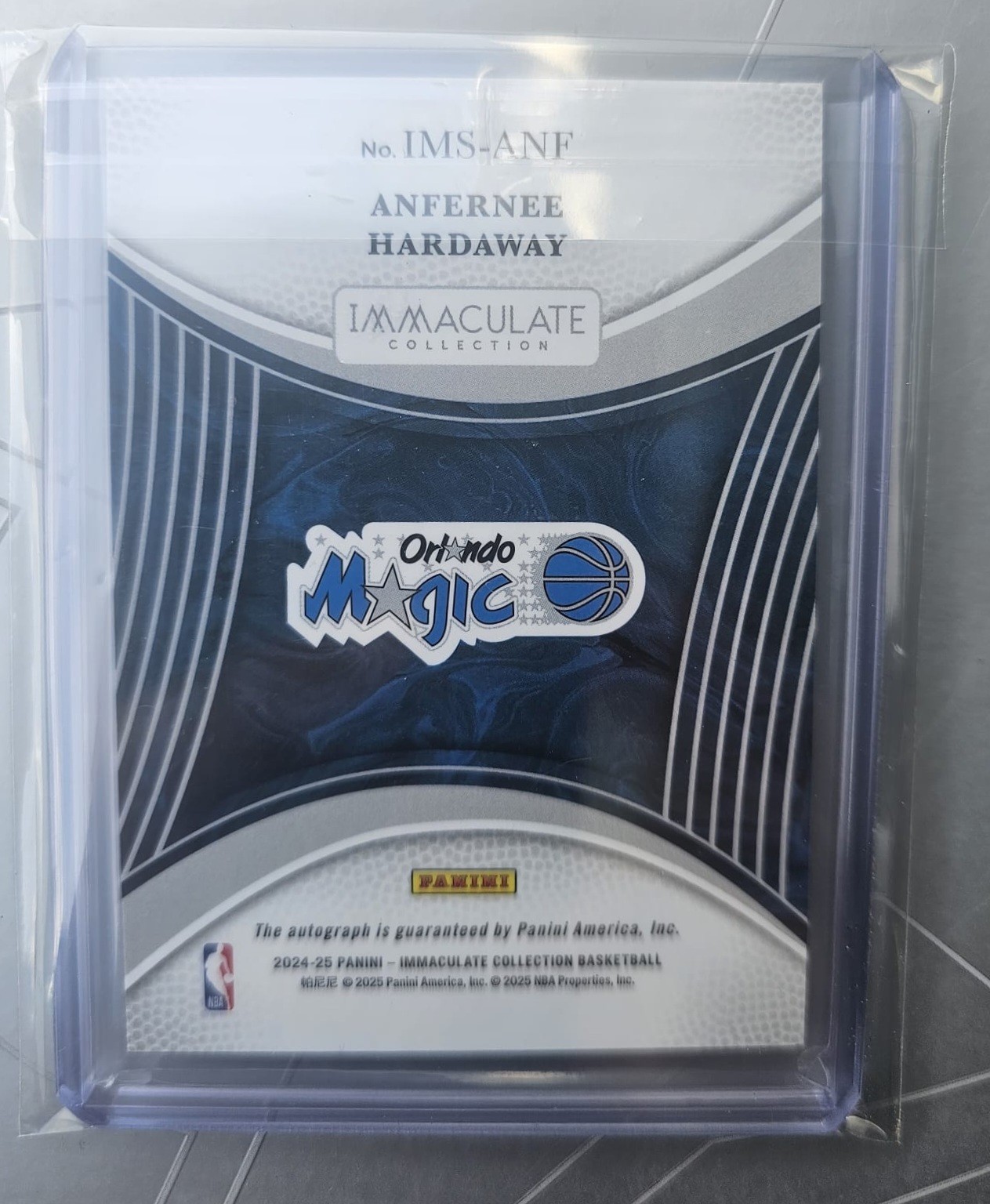 2024-25 Immaculate Collection Anfernee Hardaway #IMS-ANF Signatures Auto /99 view 2