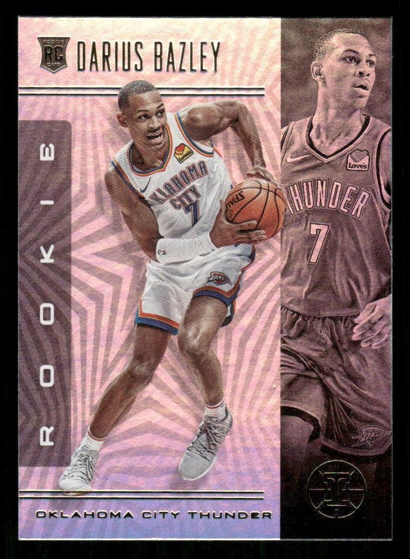2019-20 Panini Illusions #169 Darius Bazley RC Oklahoma City Thunder