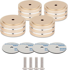 4Pcs Audio Isolation Feet Load 400KG anti Vibration Pads 40  20Mm Gold 