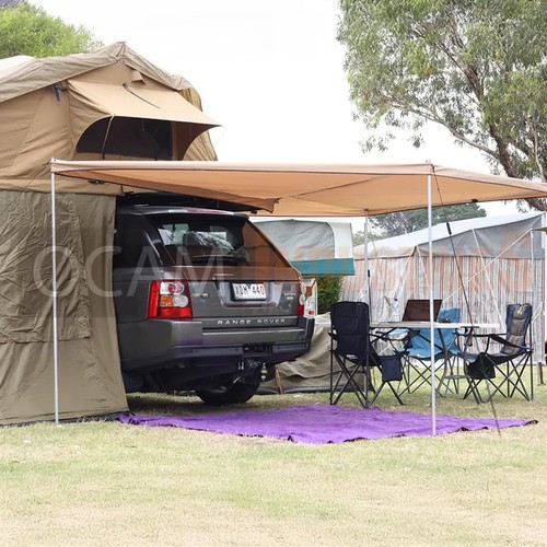 OCAM Wing Awning Drivers Side 3m x 3m 280g Cross Cotton Canvas 4x4 Camping - Picture 12 of 12