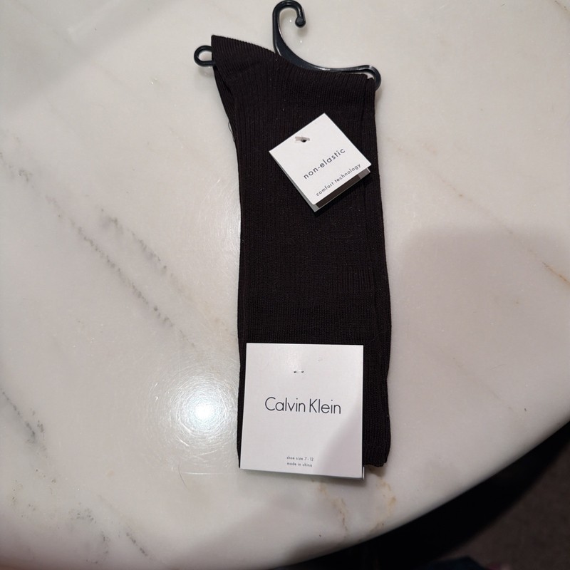 Calvin Klein Men’s Socks Brown Non Binding Cotton 4 Pairs