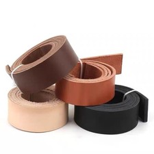 4mm thick Genuine Veg Tan Cowhide Leather Strip Bag Strap Belt Blanks Top-Grain
