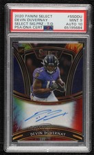 2020 Select Signatures Tie-Dye Prizm 9/15 Devin Duvernay PSA 9 MINT Auto 0n64