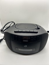 GPX BCA209B Portable Am/FM Boombox with CD and Cassette Player, Black