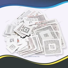 47Pcs BGA Heated Directly Reballing Stencils for PS3 XBOX360 WII DDR5