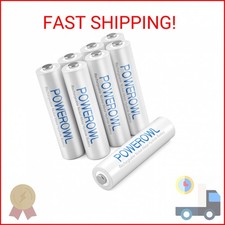 POWEROWL AAA Rechargeable Batteries, Rechargeable AAA Batteries 1000mAh High Cap