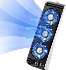 Cooling Fan for PS5 Accessories,with Blue LED Light 2 USB 3.0 Ports 2 Fan Speed,