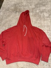 Polo Ralph Lauren Spring Red Fleece Hoodie Oversized Size Small Women  s  138