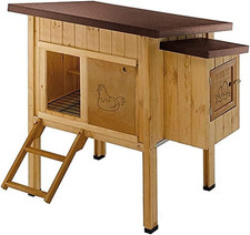 Pollaio Casetta per Polli Galline Ovaiole HEN HOUSE 10 Da Esterno, in Legno FSC,