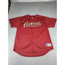 Vintage Houston Astros Russell Athletic Baseball Jersey XXL Red
