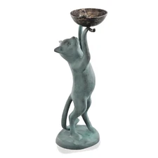 SPI Home 41027 Curious Cat Bird Feeder Garden Sculpture Statue Birdfeeder