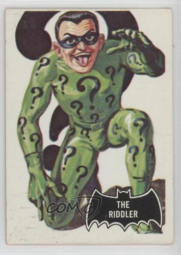 1966 Topps Batman Black Bat #36 The Riddler — Raw