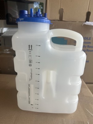 CARDINAL HEALTH LVC SUCTION CANISTER MEDI-VAC GUARDIAN 12 LTR 65651-120 Box Of 4