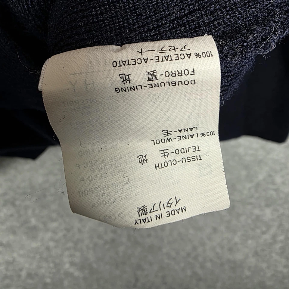 Vintage Givenchy Cardigan Sweater Womens Medium Navy Wool Gold Button Italy - Image 3 of 4