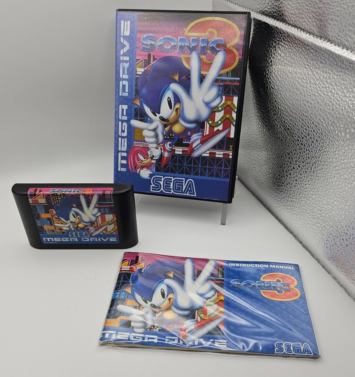 Sonic 3 Sur SEGA Megadrive - Version PAL Complète (CIB) - Excellent état