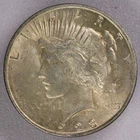 1923 $1 Peace Silver Dollar-BU