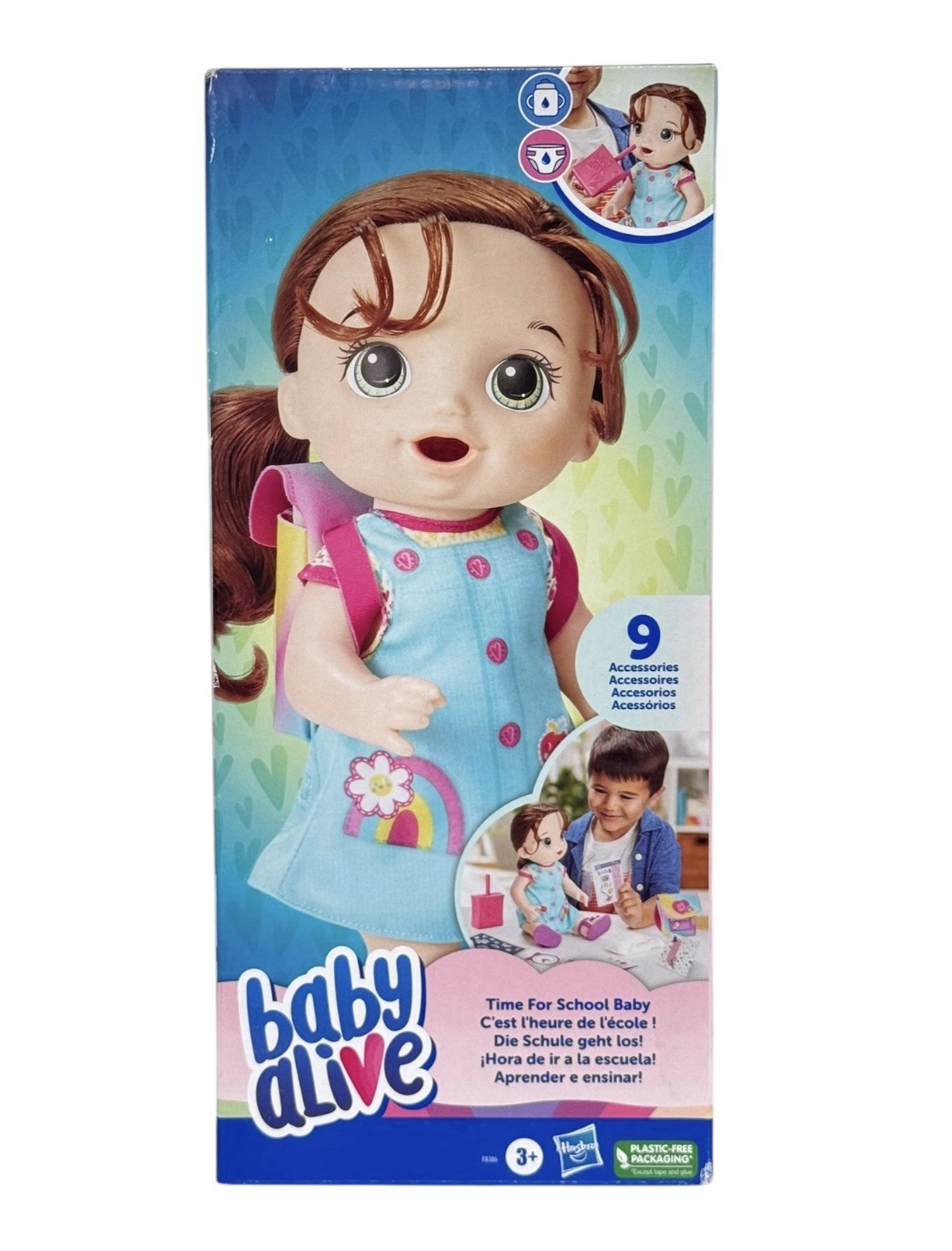 Baby Alive Time for School Baby Doll Set Back to School 12" 