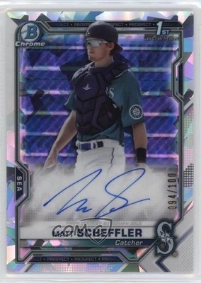 2021 Bowman Chrome Prospect Atomic Refractor 94/100 Matt Scheffler Auto 16qf