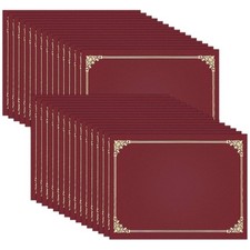 Paquete de 30 cubiertas de diploma para titulares de certificados titulares de premios para tamaño de carta