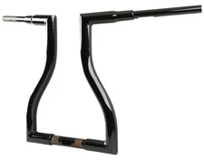LA Choppers Black 16" Rise Thresher T-Bar Handlebar (LA-7317-16B)