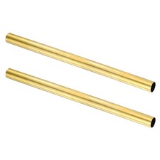 2Pcs H62 Brass Round Tube, 20mm OD 0.5mm Wall Thickness 300mm Length Pipe Tubing
