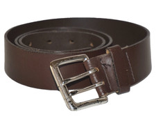 Vintage ARTISAN CRAFTED Dark Brown Italian Leather Belt M/L USA