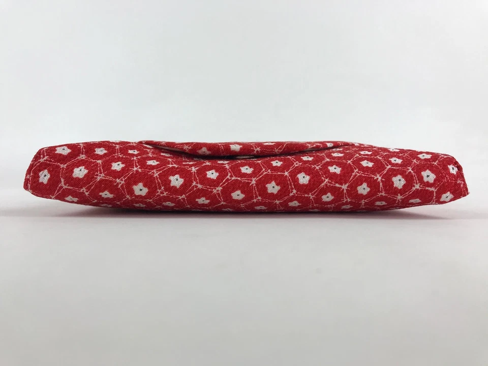 Bolso sin asas vestido kimono japonés de colección flores rojas ceremonia ocasión KB67 Foto 4 de 4