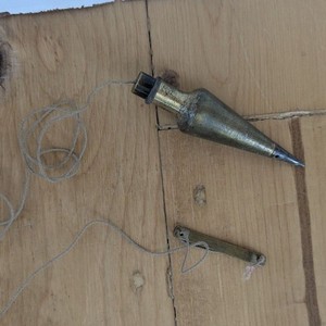 Vintage Brass Plumb Bob - Heavy and Sturdy - 4.25"