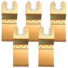 5 Pack - 35mm Carbide End Cut Multi Tool Blades for Bricks, Plaster And... 