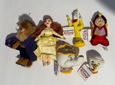 Vintage Disney Beanie Babies W Tags - Beauty and The Beast