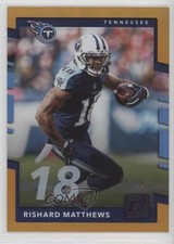 2017 Panini Donruss Jersey Number 4/18 Rishard Matthews #165 0q0m