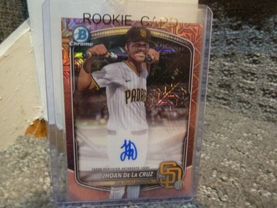 2025 Bowman Chrome Jhoan De La Cruz Refractor Auto Autograph BMA-JD RARE 1/1