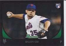 Dillon Gee New York Mets 2011 Bowman Baseball Rookie Card