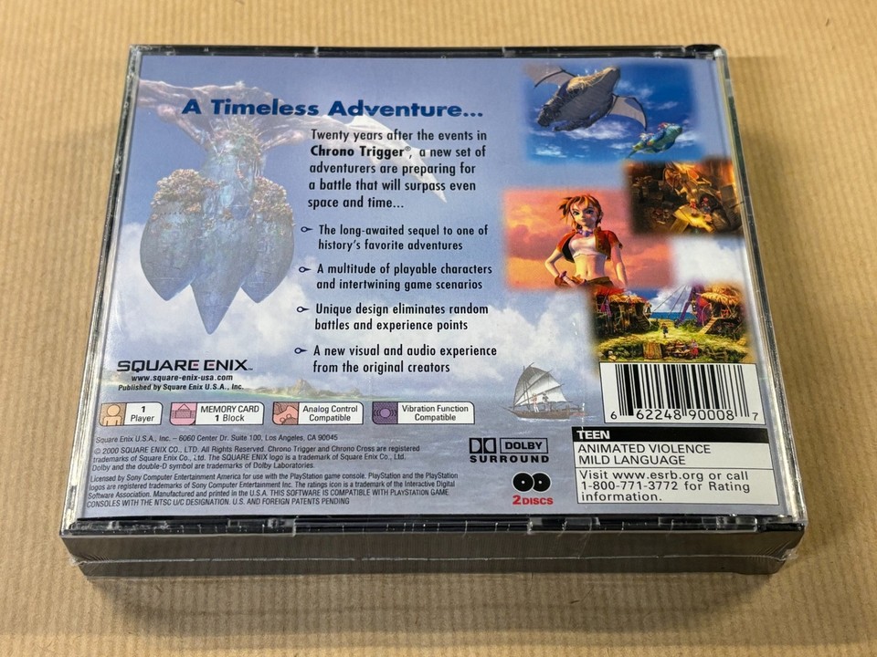 Chrono Cross | Sequel To Chrono Trigger | Sony PSOne PS1 Game | New