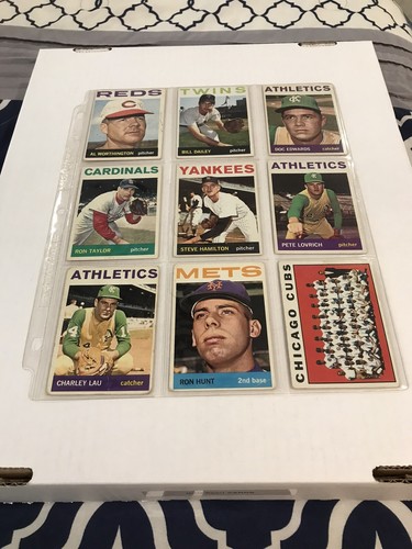 1964 1965 Topps Baseball Lot of 74 Bill White Dick Howser Jim Landis Tommy Davis - Picture 3 of 18