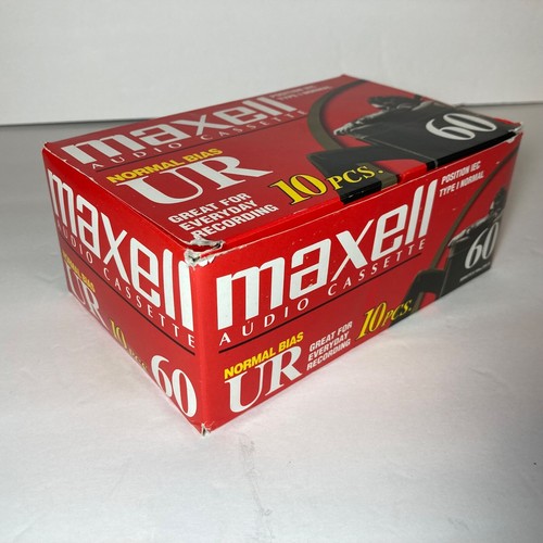 Paquete de 10 cassette de audio en blanco Maxell 3- XL-II 90-min y 7- UR 60-min sellado nuevo - Imagen 6 de 8