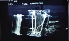 Apollo 11 - X-Ray of Neil Armstrong Lunar-Flown Gloves 1969 NASA Moon Landing