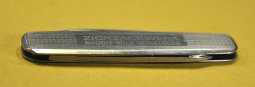Chrome SMALL&SLIM Rostfrei German c.1973's Pocket Knife w/Leather case - Picture 11 of 13