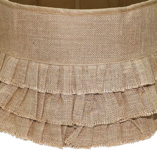 Collar de árbol de Navidad con soporte de arpillera New Traditions con volantes en niveles de 26" de diámetro - Imagen 5 de 8