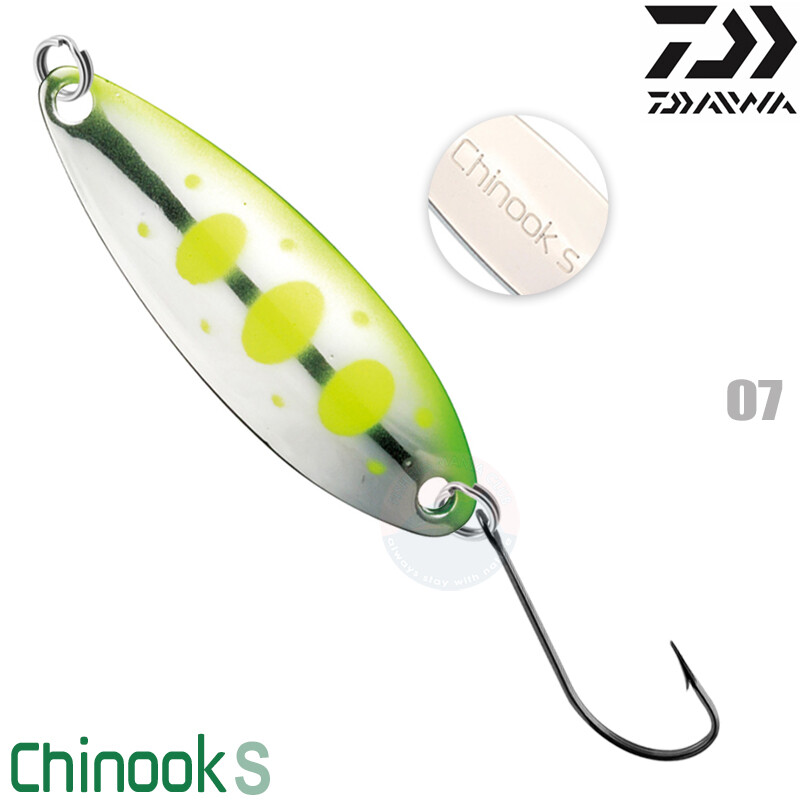 Daiwa CHINOOK S 4.5 g Trout Spoon Assorted Colors | eBay