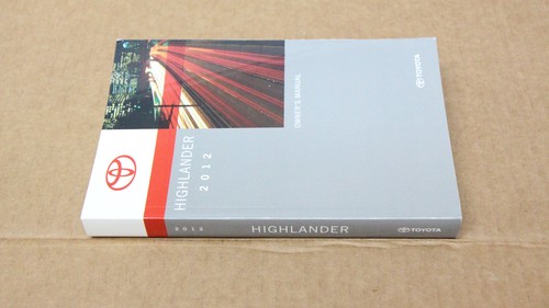 Toyota Highlander 2012 Owner's Manual Only - Picture 4 of 6