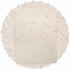 50 Sheets A4 Natural Mulberry Paper Visible Leaves Fiber Rice Paper Printable De