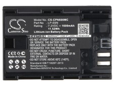 BATTERIE 1600mAh Type LP-E6N LP-E6NH For Canon EOS 5D Mark II, III, 5DS, 60D